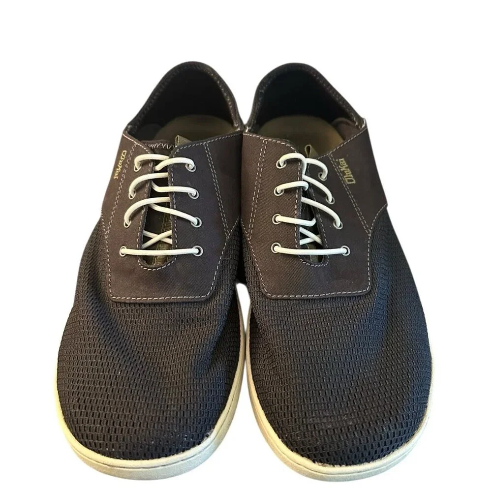 Olukai Nohea Moku Slip On Sneaker Black Casual Lace Boat‎ Shoes Beach Sz 10.5